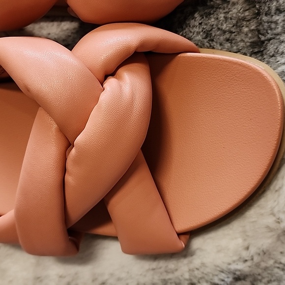 Universal Thread Women's Cosette Padded Slide Sandals ,Coral Pink ,Size  10 - Picture 5 of 6